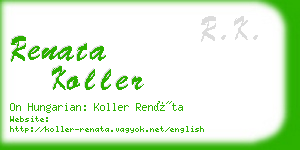 renata koller business card